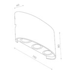 SL089.401.06 Светильник уличный настенный ST-Luce Черный кварцевый LED 6*1W 4000K BISELLO — изображение 4