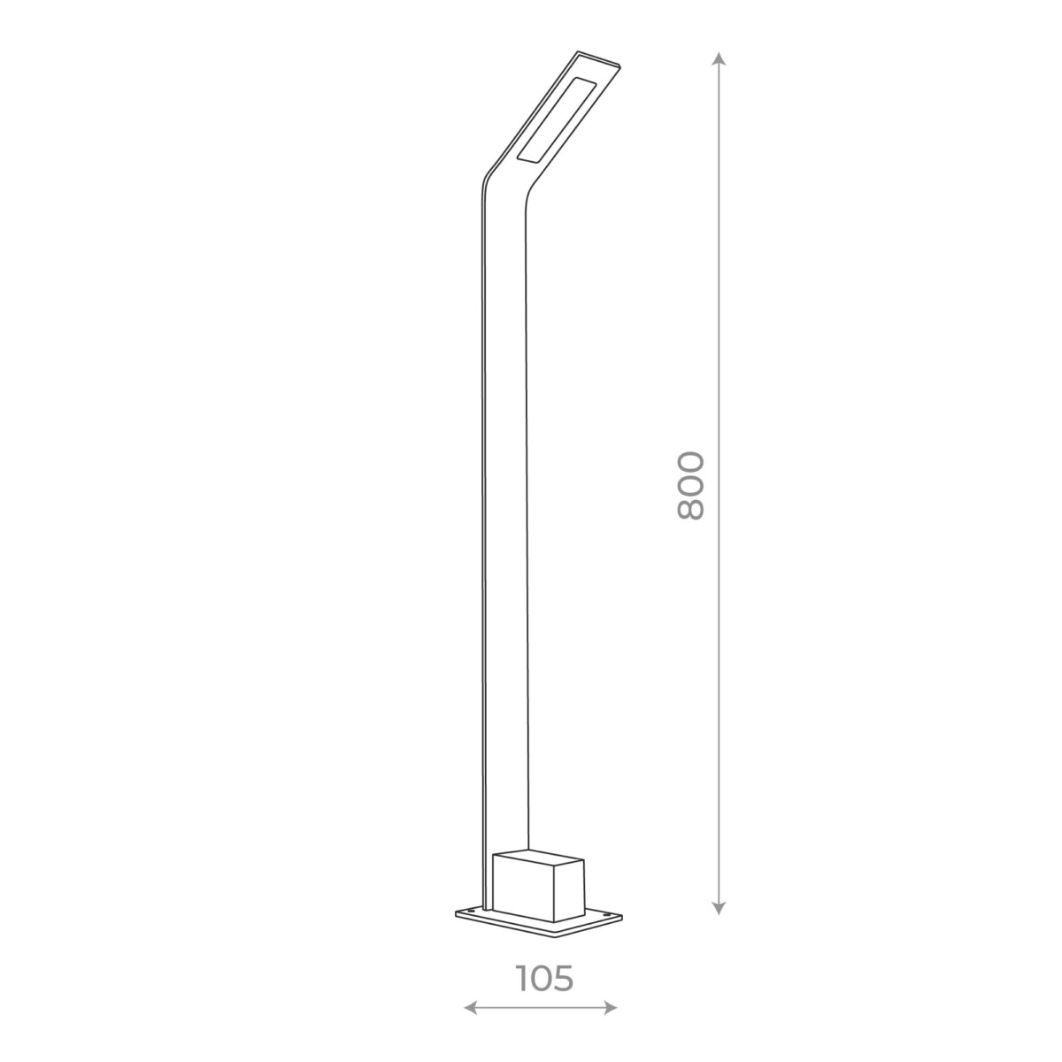 SL094.445.01 Светильник уличный наземный ST-Luce Черный/Черный LED 1*6W 4000K ANSA — изображение 4
