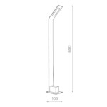 SL094.445.01 Светильник уличный наземный ST-Luce Черный/Черный LED 1*6W 4000K ANSA — изображение 4