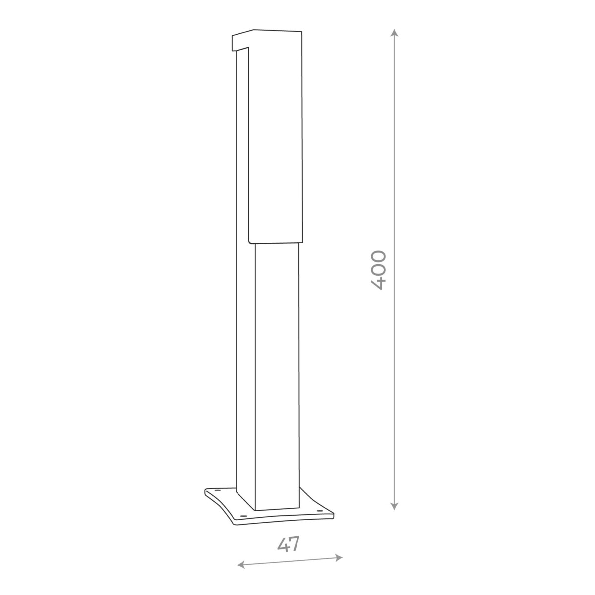 SL096.405.02 Светильник уличный наземный ST-Luce Черный/Белый LED 1*6W 4000K POSTO — изображение 4