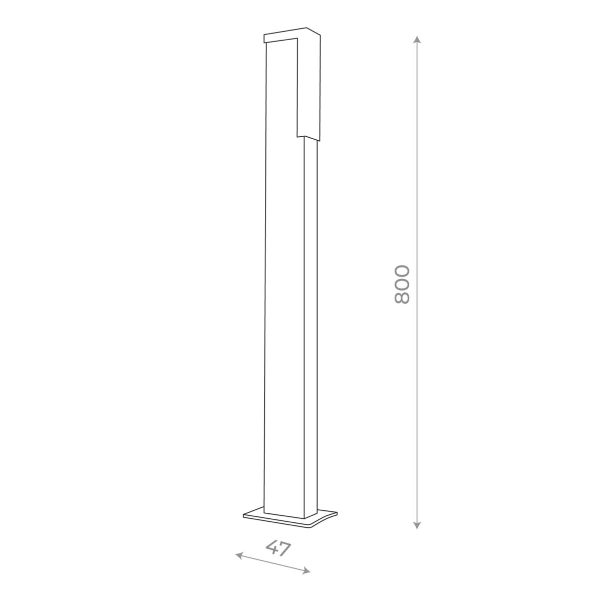 SL096.445.02 Светильник уличный наземный ST-Luce Черный/Белый LED 1*6W 4000K POSTO — изображение 3
