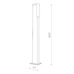 SL096.445.02 Светильник уличный наземный ST-Luce Черный/Белый LED 1*6W 4000K POSTO — изображение 3