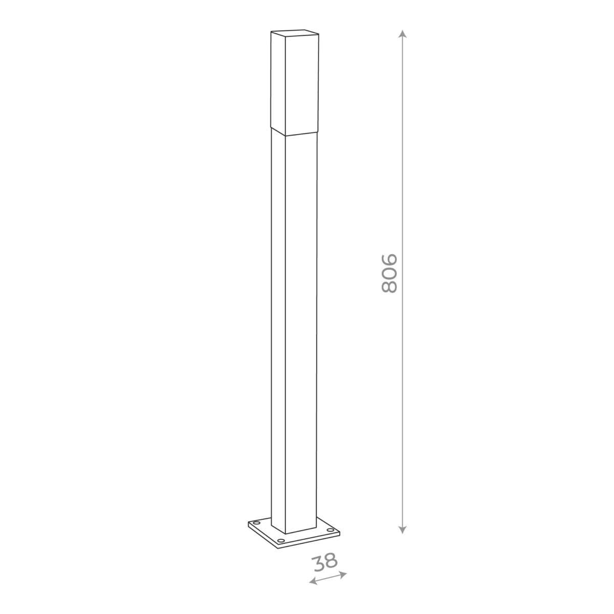 SL101.715.01 Светильник уличный наземный ST-Luce Серый/Белый LED 1*3W 4000K VIVO — изображение 2