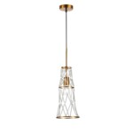 SL1016.203.01 Светильник подвесной ST-Luce Золотистый/Золотистый, Прозрачный E27 1*60W NARRIO
