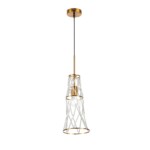 SL1016.203.01 Светильник подвесной ST-Luce Золотистый/Золотистый, Прозрачный E27 1*60W NARRIO — изображение 3