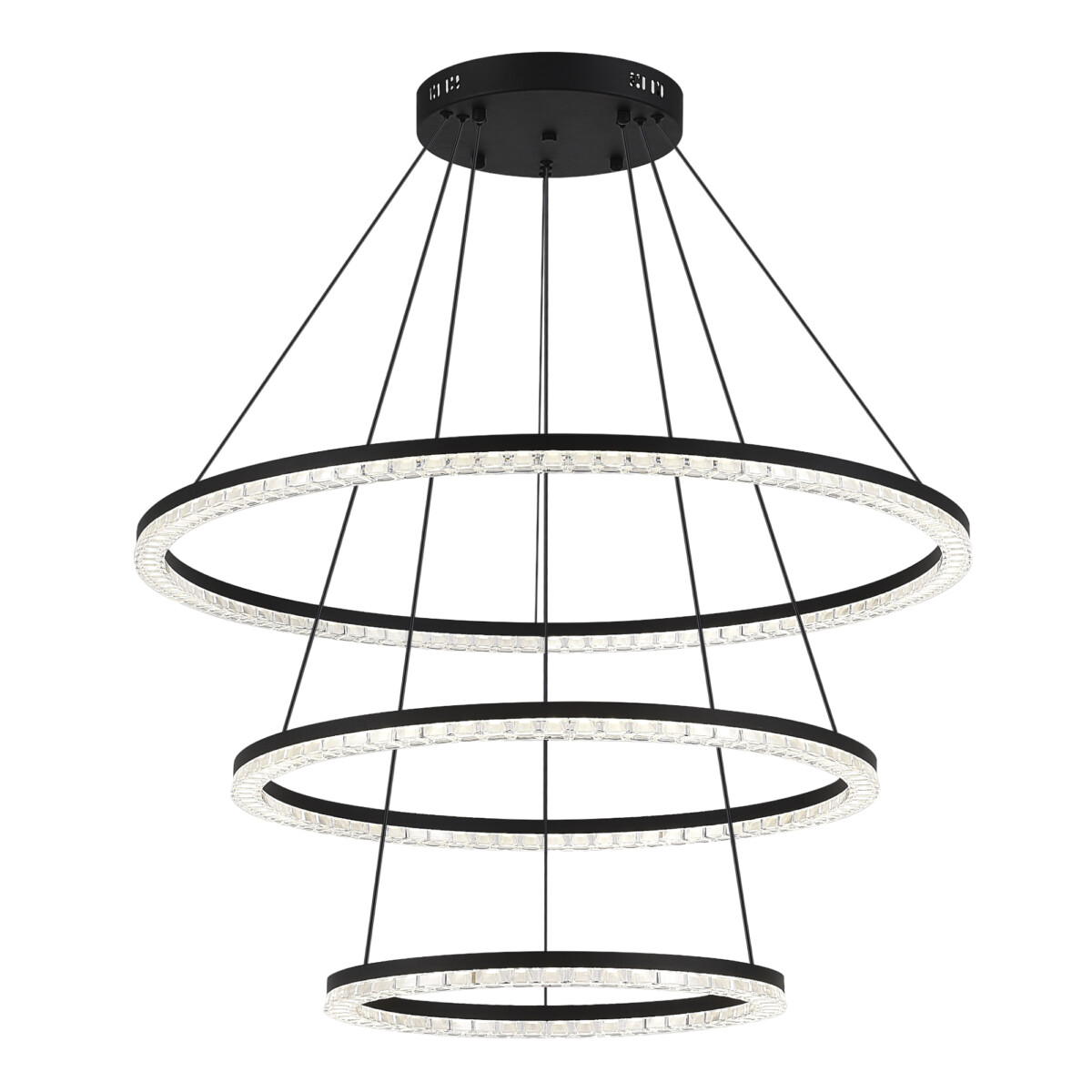 SL1018.403.03 Светильник подвесной ST-Luce черный/прозрачный LED 1*130W 4000K EUCLIDICS — изображение 1