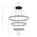 SL1018.403.03 Светильник подвесной ST-Luce черный/прозрачный LED 1*130W 4000K EUCLIDICS — изображение 5