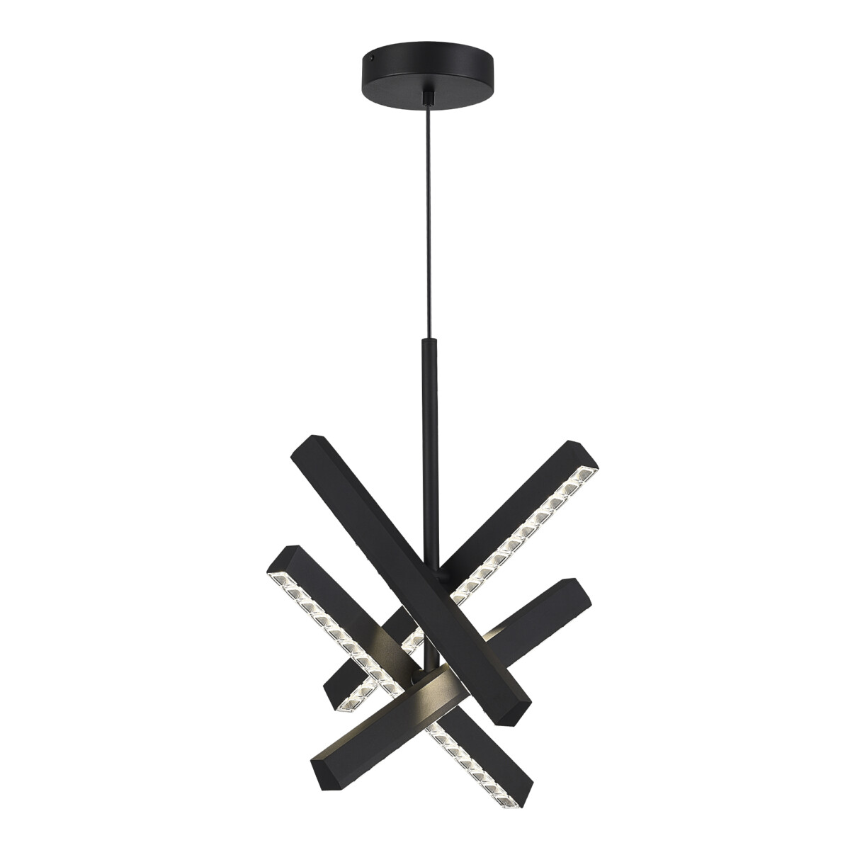 SL1018.413.04 Светильник подвесной ST-Luce черный/прозрачный LED 1*43W 4000K EUCLIDICS — изображение 3