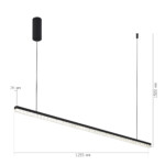 SL1018.423.01 Светильник подвесной ST-Luce черный/прозрачный LED 1*32W 4000K EUCLIDICS — изображение 6