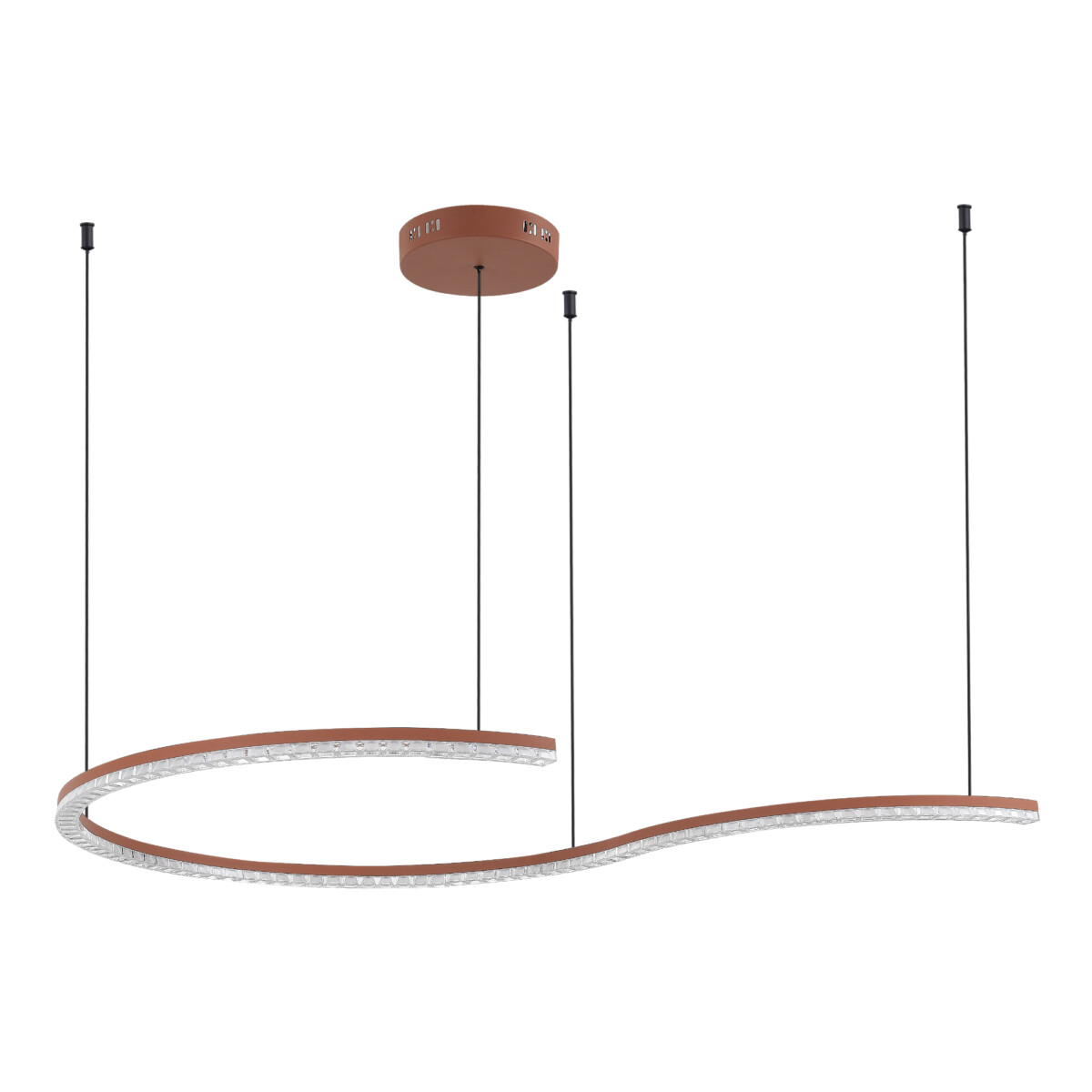 SL1018.603.01 Светильник подвесной ST-Luce терракотовый/прозрачный LED 1*65W 4000K EUCLIDICS — изображение 2