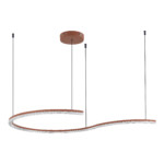 SL1018.603.01 Светильник подвесной ST-Luce терракотовый/прозрачный LED 1*65W 4000K EUCLIDICS — изображение 2