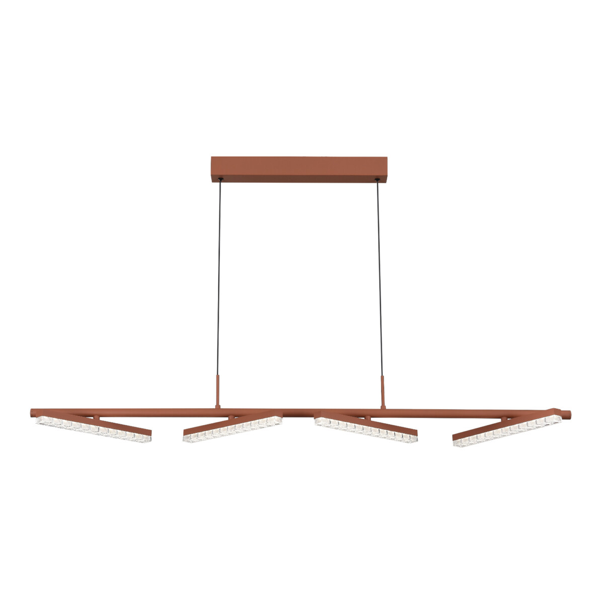 SL1018.603.04 Светильник подвесной ST-Luce терракотовый/прозрачный LED 1*32W 4000K EUCLIDICS — изображение 1