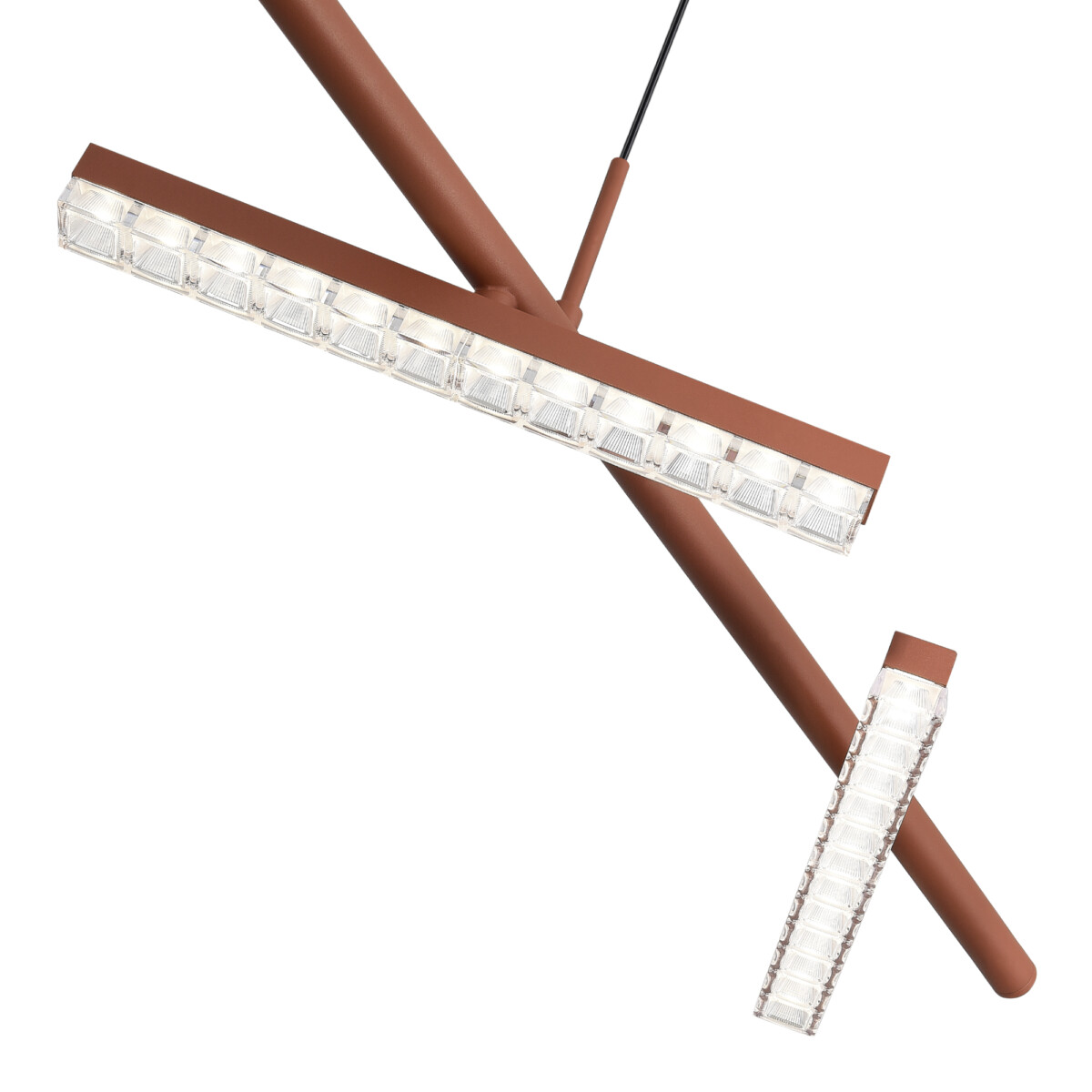 SL1018.603.04 Светильник подвесной ST-Luce терракотовый/прозрачный LED 1*32W 4000K EUCLIDICS — изображение 6