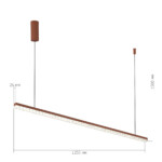 SL1018.613.01 Светильник подвесной ST-Luce терракотовый/прозрачный LED 1*32W 4000K EUCLIDICS — изображение 6