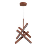 SL1018.613.04 Светильник подвесной ST-Luce терракотовый/прозрачный LED 1*43W 4000K EUCLIDICS — изображение 2