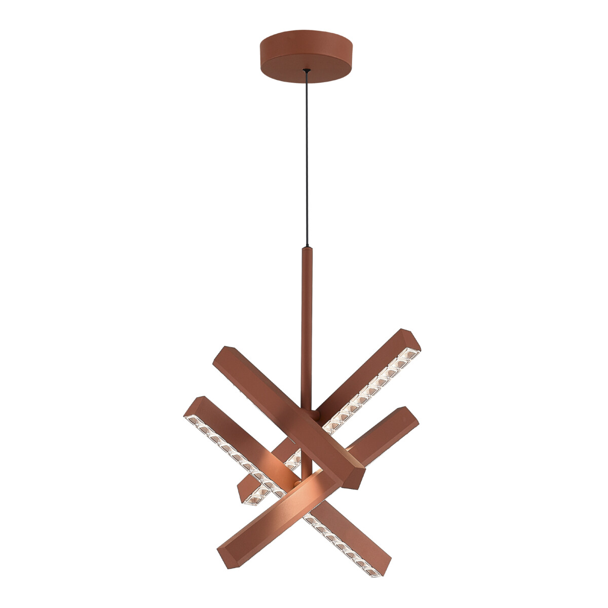 SL1018.613.04 Светильник подвесной ST-Luce терракотовый/прозрачный LED 1*43W 4000K EUCLIDICS — изображение 3