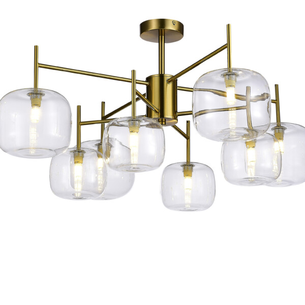 SL1049.302.08 Люстра потолочная ST-Luce Латунь/Прозрачный G9 8*5W FINN