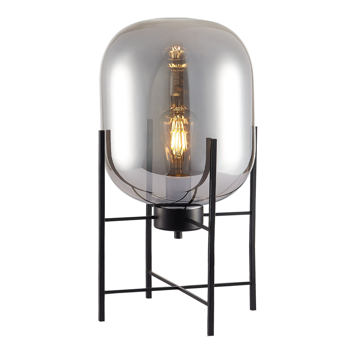 SL1050.704.01_01W SL1050.704.01 Прикроватная лампа ST-Luce Черный/Дымчатый E27 1*40W BURASCA — изображение 1