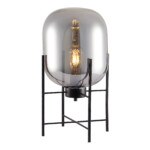 SL1050.704.01 Прикроватная лампа ST-Luce Черный/Дымчатый E27 1*40W BURASCA