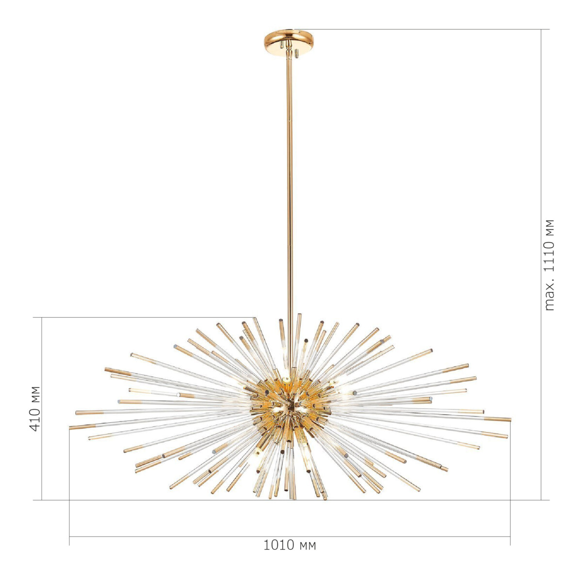 SL1097.203.09 Светильник подвесной ST-Luce Французское золото G9 9*5W CALLIO — изображение 2