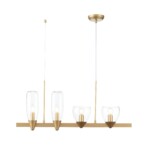SL1119.203.04 Светильник подвесной ST-Luce Золотистый/Прозрачный E14 4*40W TENERESA — изображение 3