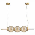 SL1155.313.03 Светильник подвесной ST-Luce Латунь/Коньячный E14 3*40W MARENA — изображение 2