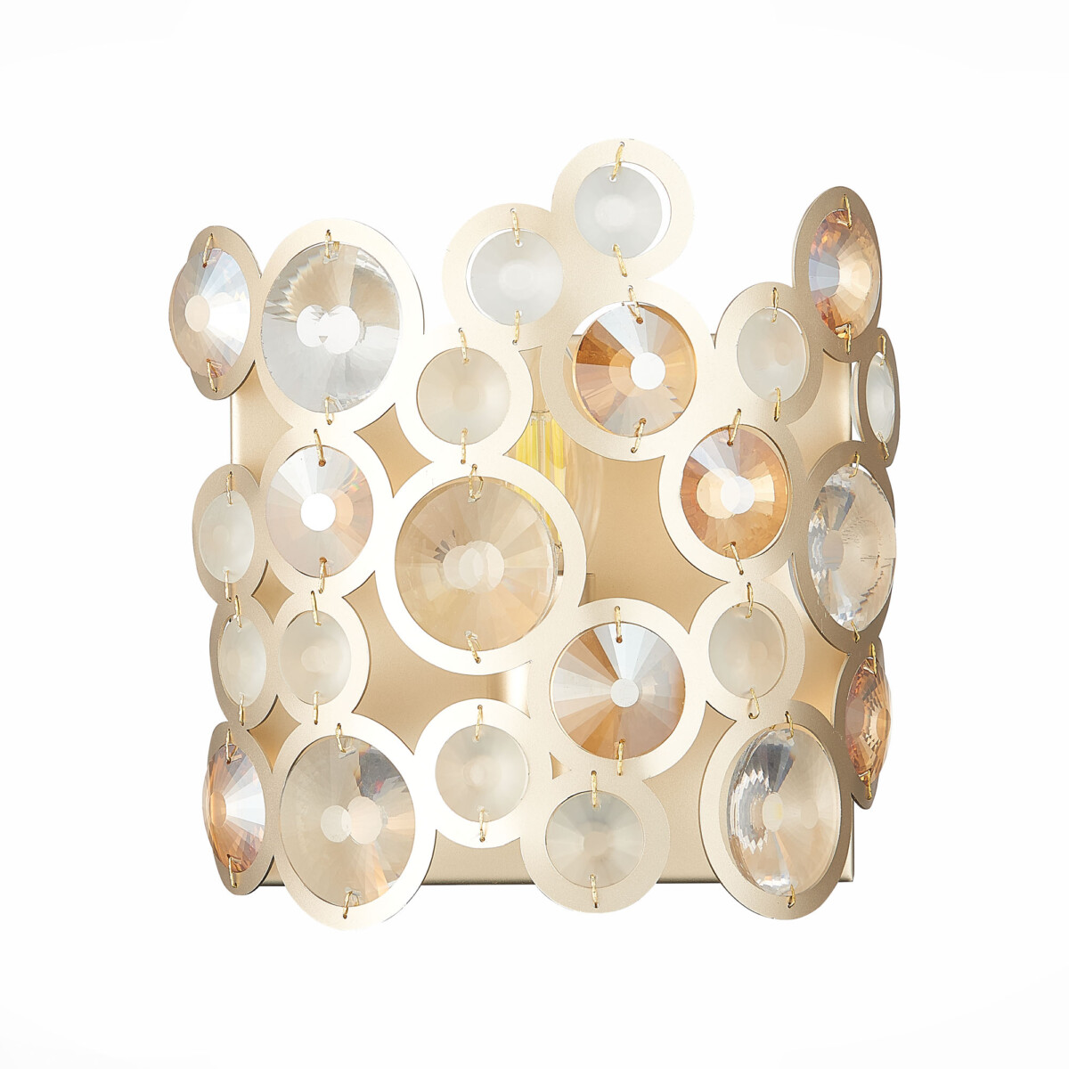 SL1172.201.01 Бра ST-Luce Золотистый/Золотистый, Прозрачный E14 1*60W NAMIO — изображение 2