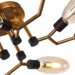 SL1174.302.08 Люстра потолочная ST-Luce Латунь/Коньячный G9 8*5W DESIMA — изображение 4