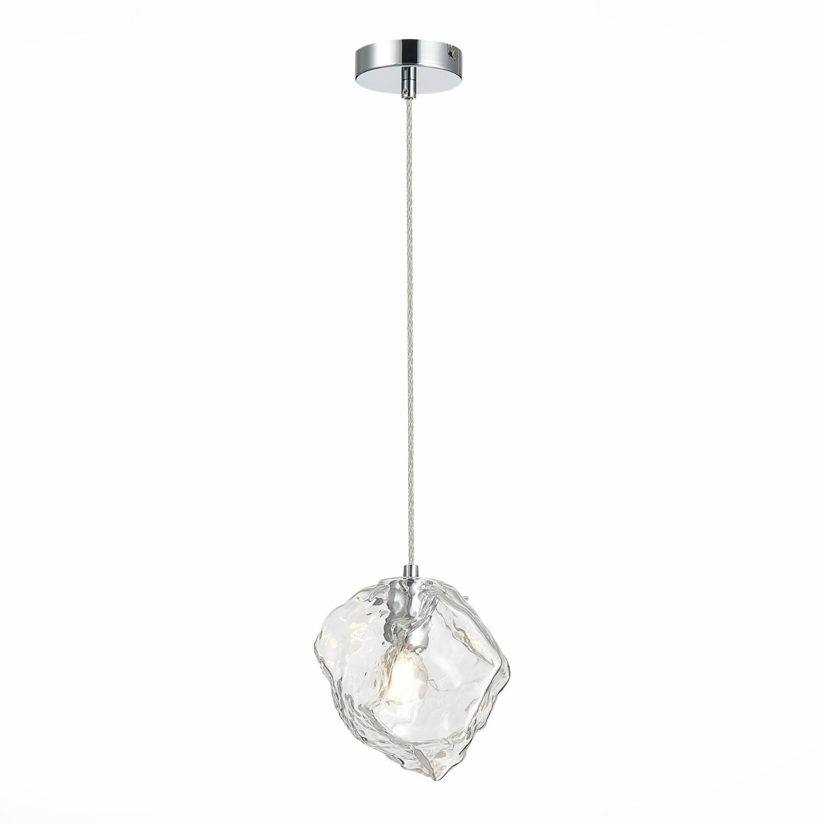 SL1175.103.01 Светильник подвесной ST-Luce Хром/Прозрачный E14 1*40W PORTICI — изображение 1
