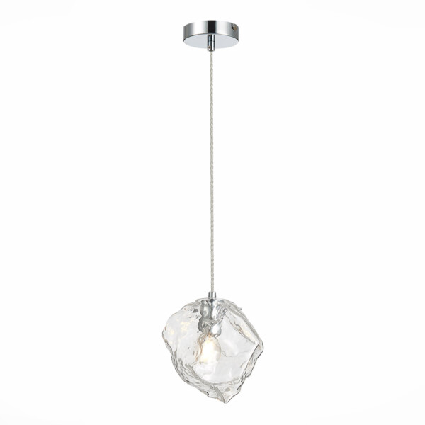 SL1175.103.01 Светильник подвесной ST-Luce Хром/Прозрачный E14 1*40W PORTICI