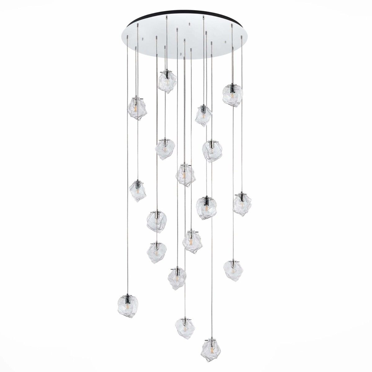 SL1175.103.18 Светильник подвесной ST-Luce Хром/Прозрачный E14 18*40W PORTICI — изображение 2