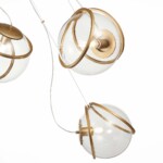 SL1181.313.03 Светильник подвесной ST-Luce Латунь/Латунь, Прозрачный E27 3*40W ACERRA — изображение 3