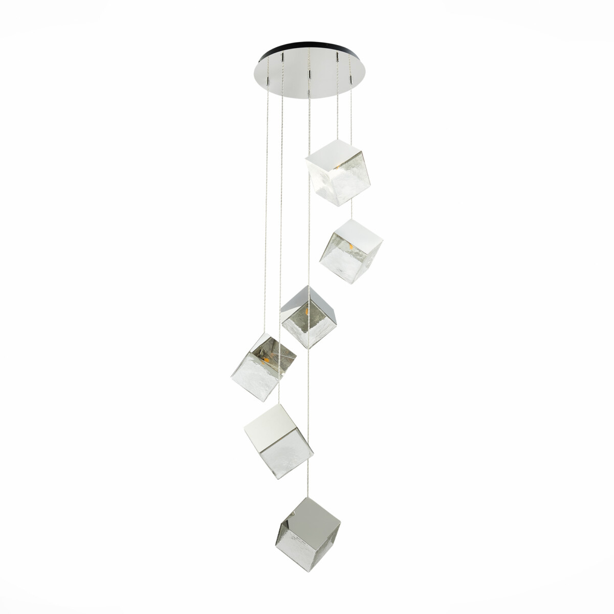 SL1182.103.06 Светильник подвесной ST-Luce Хром/Прозрачный, Хром G9 6*5W RIELLO — изображение 2