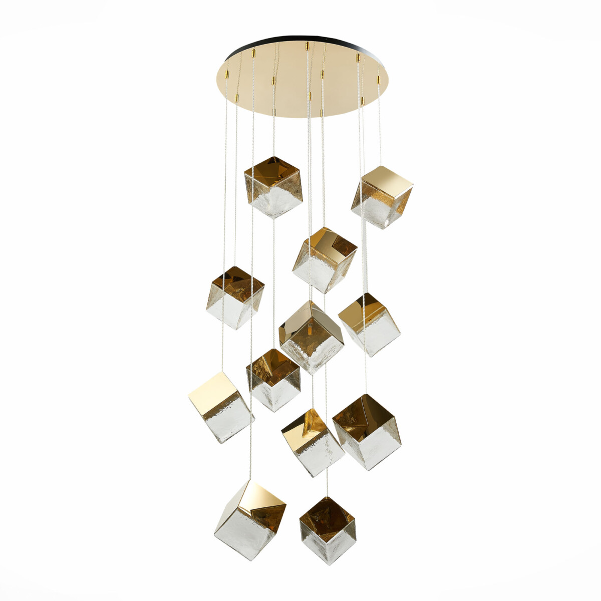 SL1182.203.12 Светильник подвесной ST-Luce Золотистый/Прозрачный, Золотистый G9 12*5W RIELLO — изображение 2