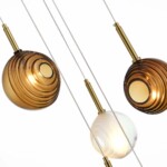 SL1183.543.06 Светильник подвесной ST-Luce Латунь/Черный, Белый G4 6*5W FOLIGNO — изображение 3