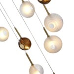 SL1183.543.12 Светильник подвесной ST-Luce Латунь/Черный, Белый G4 12*5W FOLIGNO — изображение 3