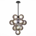 SL1184.403.13 Люстра подвесная ST-Luce Черный/Дымчатый G9 13*5W TODO