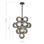 SL1184.403.13 Люстра подвесная ST-Luce Черный/Дымчатый G9 13*5W TODO — изображение 3