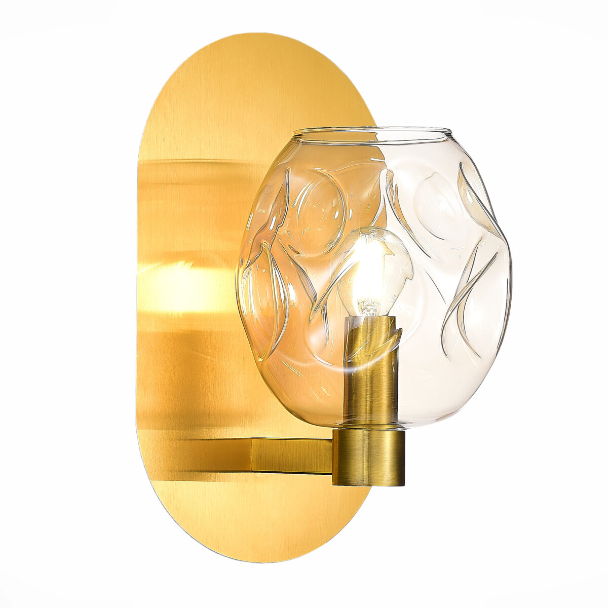 SL1188.301.01_01W SL1188.301.01 Бра ST-Luce Латунь/Коньячный E14 1*40W IDESIA — изображение 1