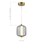 SL1193.313.01 Подвес ST-Luce Латунь/Дымчатый LED 1*10,8W 3000K SUMMER — изображение 4