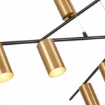 SL1206.402.12 Светильник потолочный ST-Luce Черный/Латунь GU10 12*7W SORMANO — изображение 4