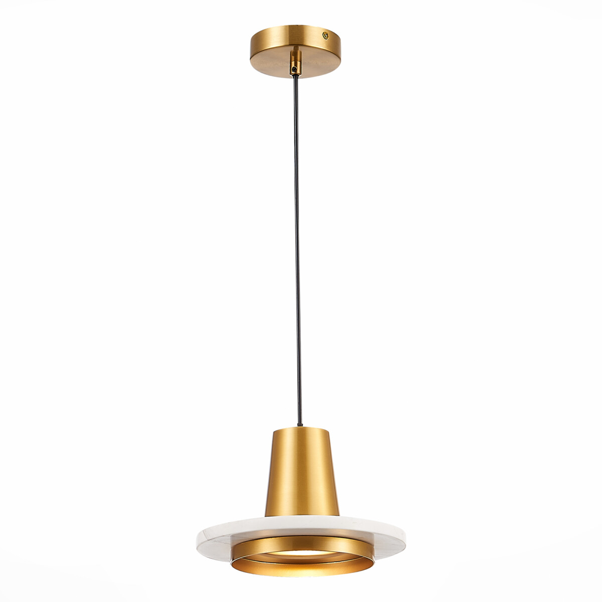 SL1212.203.01 Подвес ST-Luce Латунь/Латунь, Белый LED 1*12W 3000K OLTARNO — изображение 1