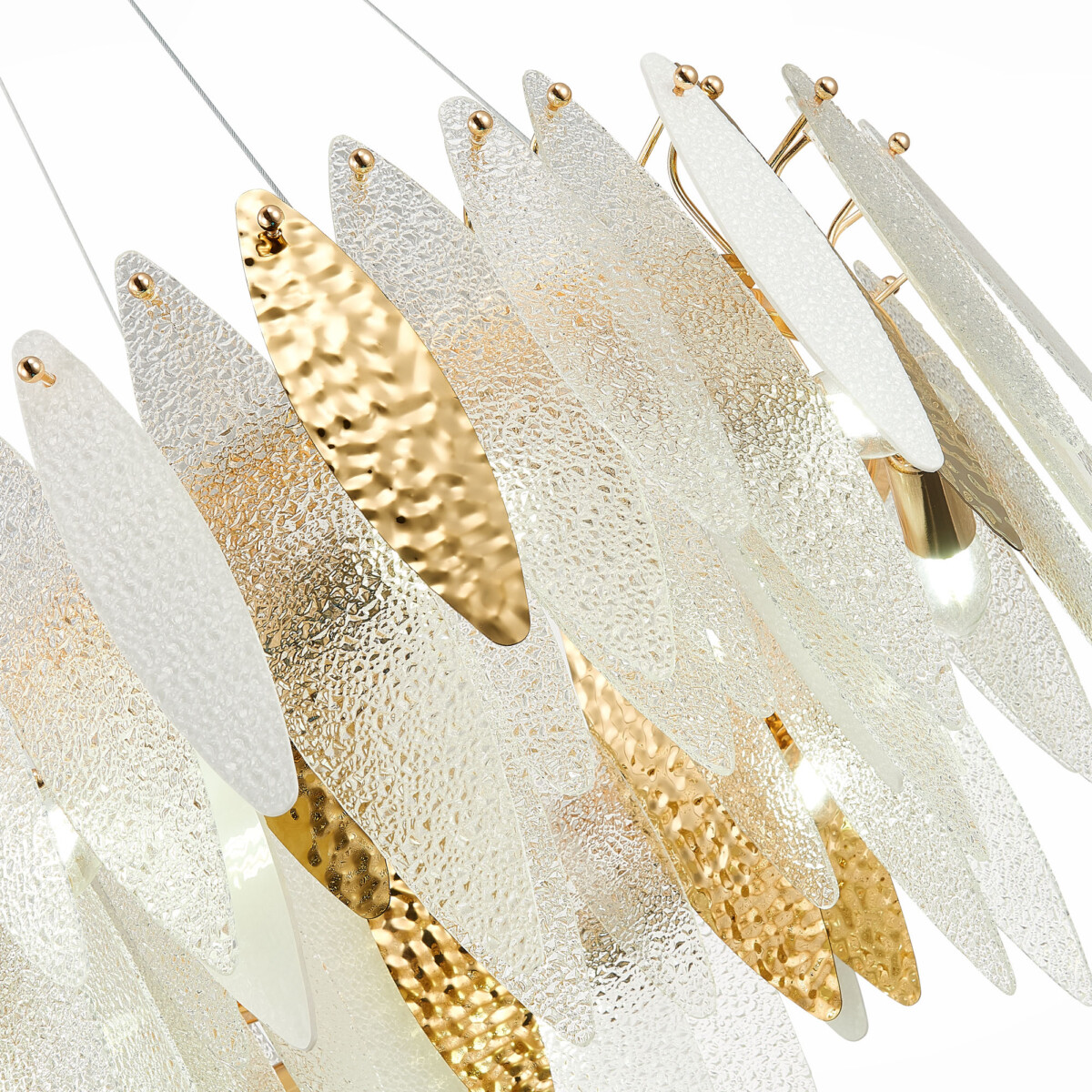 SL1224.203.08 Люстра подвесная ST-Luce Золотистый/Прозрачный, Белый E14 8*60W LASTRA — изображение 4