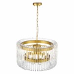 SL1228.203.06 Люстра подвесная ST-Luce Золотистый/Прозрачный E14 6*40W GROSSETO — изображение 5