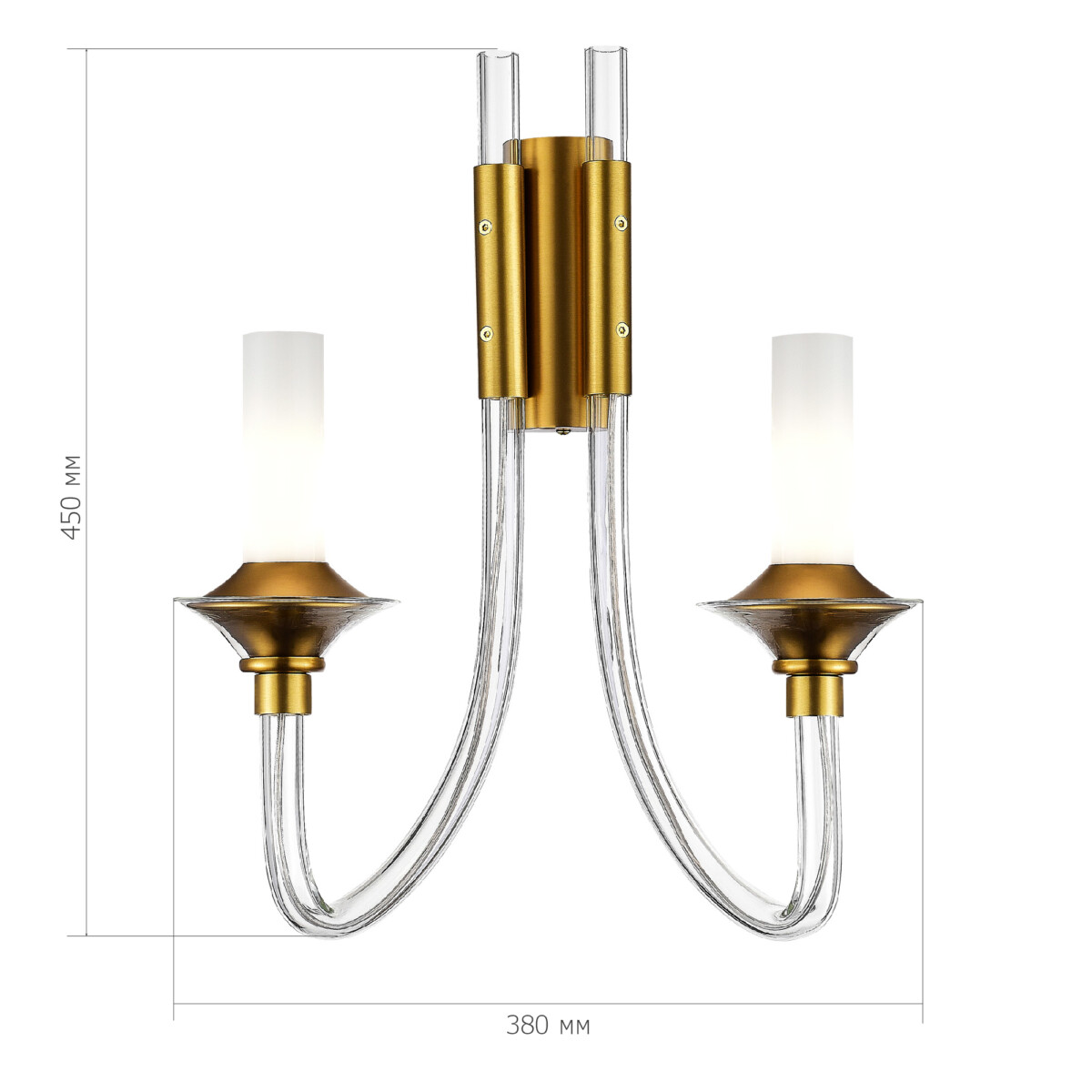 SL1241.201.02 Бра ST-Luce Золотистый/Белый E14 2*40W VETRANO — изображение 3