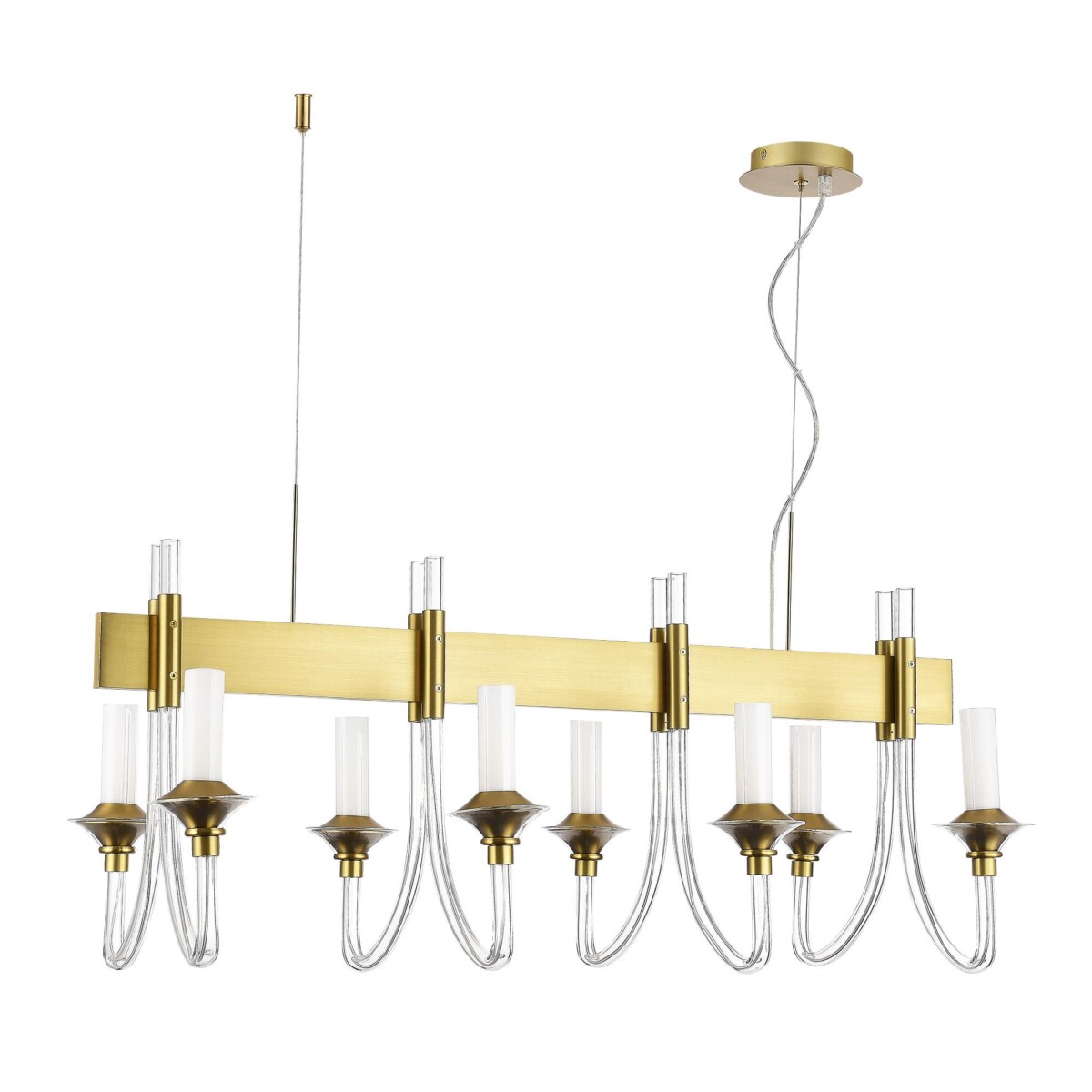 SL1241.213.08 Люстра подвесная ST-Luce Золотистый/Белый E14 8*40W VETRANO — изображение 2