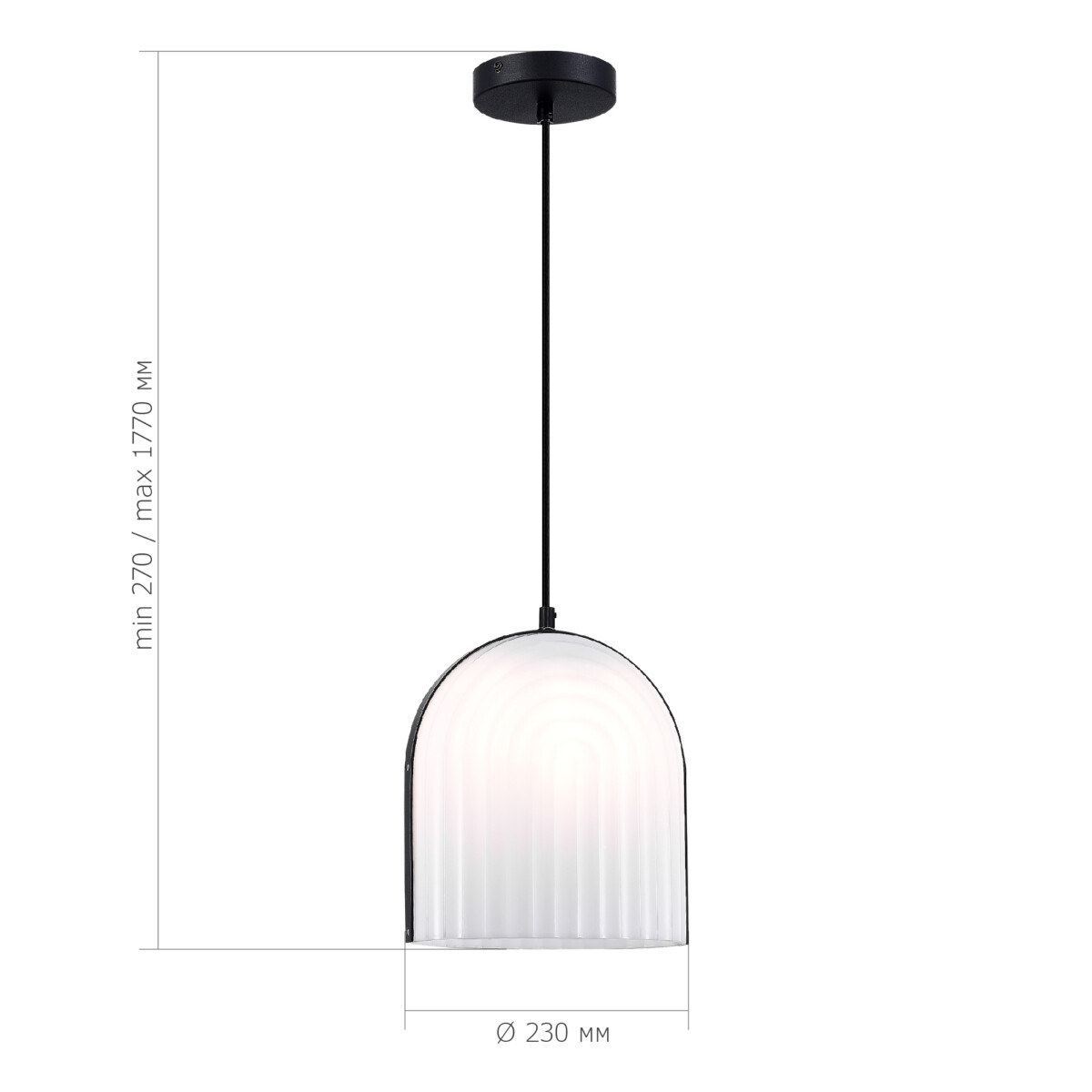 SL1302.403.01 Светильник подвесной ST-Luce Черный/Белый E27 LED 1*7W AIRE — изображение 4