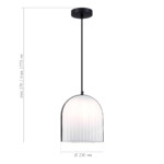 SL1302.403.01 Светильник подвесной ST-Luce Черный/Белый E27 LED 1*7W AIRE — изображение 4