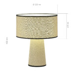 SL1354.504.01 Прикроватная лампа ST-Luce Бежевый/Бежевый, Черный E27 1*40W JACKIE — изображение 5