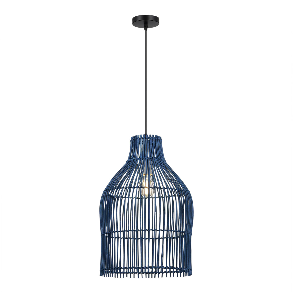 SL1513.403.01 Светильник подвесной ST-Luce Черный/Синий E27 1*40W CESTA — изображение 1